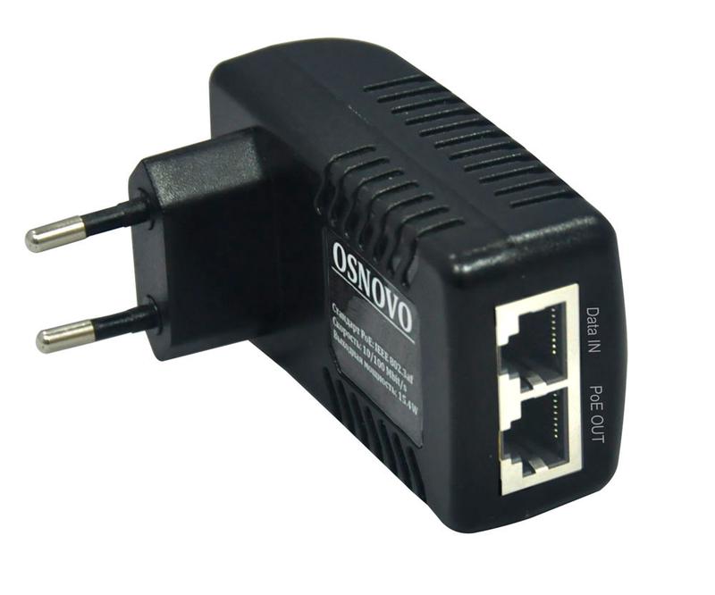 Инжектор PoE Midspan-1/151 Fast Ethernet на 1 порт OSNOVO 10661