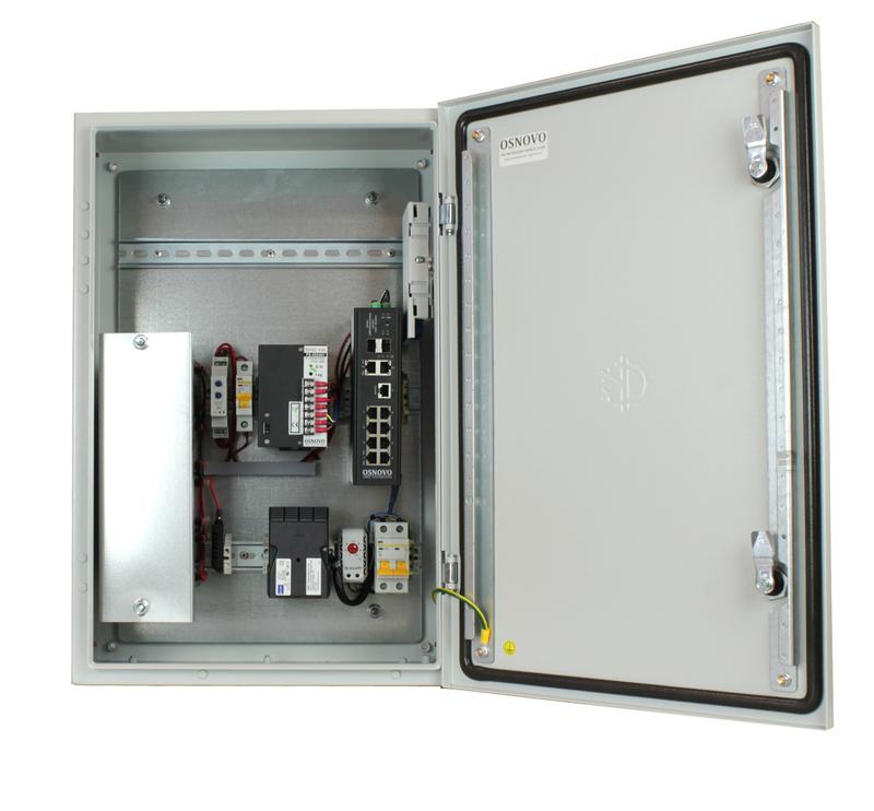 Коммутатор уличный управляемый (L2+) OS-46TB1(SW-80822/ILR) на 12 портов с термостабил. и резерв. питанием на базе уличн. станции OSNOVO OS-46TB1 OSNOVO 13732