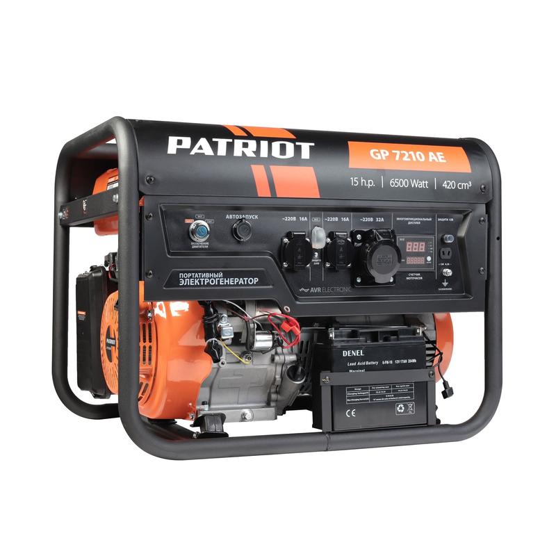Бензогенератор GP 7210 AE PATRIOT 474101590