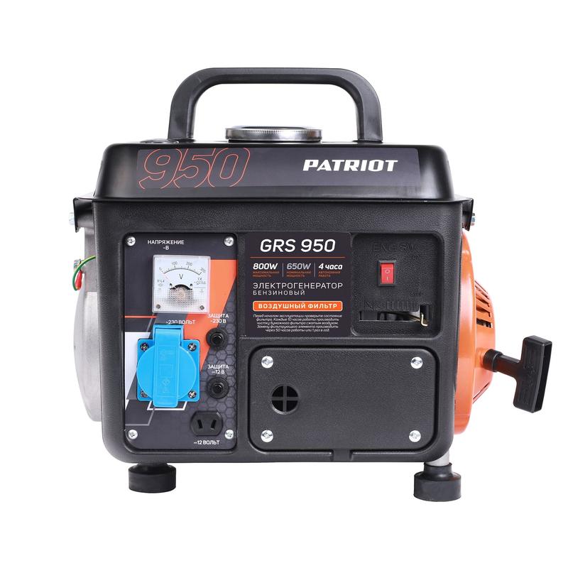 Бензогенератор GRS 950 PATRIOT 476102219 Бензогенератор GRS 950 PATRIOT 476102219
