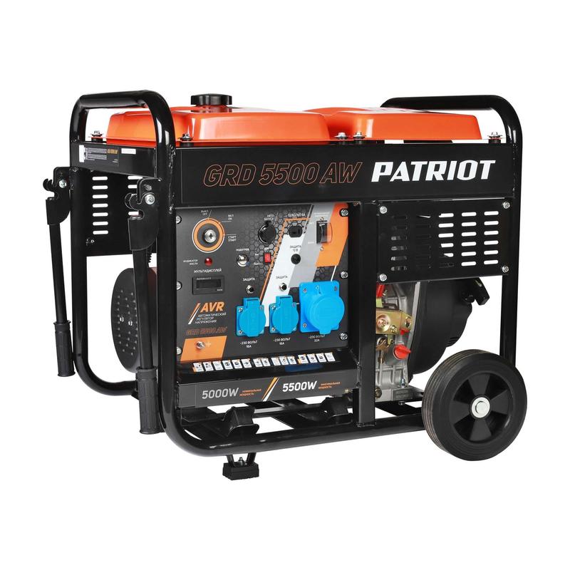 Генератор дизельный GRD 5500AW PATRIOT 472702255 Генератор дизельный GRD 5500AW PATRIOT 472702255
