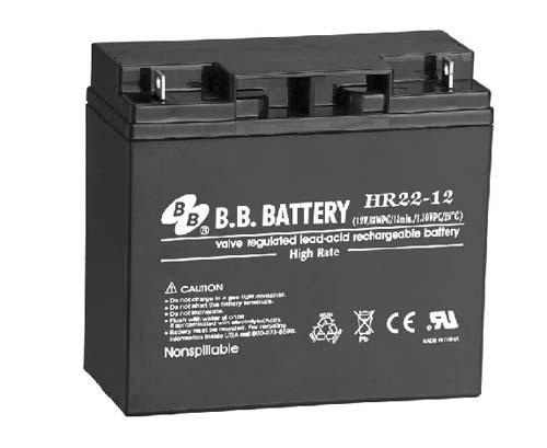 Аккумулятор 12В 22А.ч HR 22-12 B.B. Battery