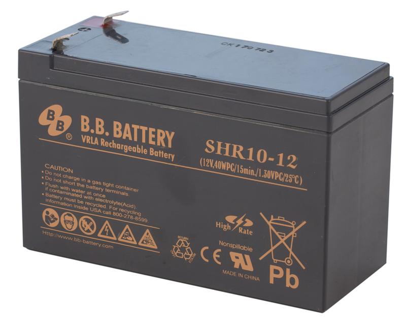 Аккумулятор 12В 7А.ч SHR 10-12 B.B. Battery