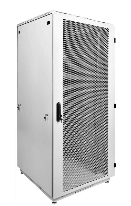 Шкаф коммутационный напольн. ШТК-М-42.8.8-4ААА 42U 800x800мм передн. двер. перфорир. задн. двер. стальн. лист 2 боков. панел. 500кг 655мм 123.1кг 180град. 2030мм бел. ЦМО 1370964