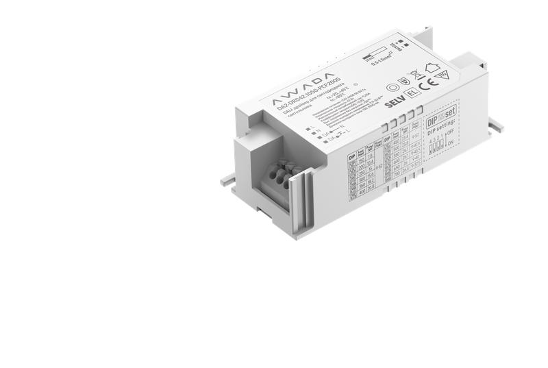 Драйвер 42Вт 1050мА DALI IP20 97х43х30мм AWADA DA2-DR042.1050-PCF2005