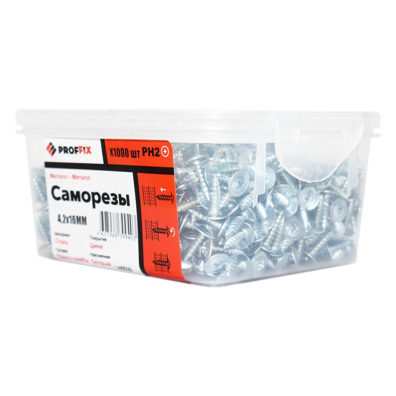 Саморез СММ 4.2х16 усилен. (TWN) (контейнер) (уп.1000шт) Tech-Krep PRO/Zitar 146509