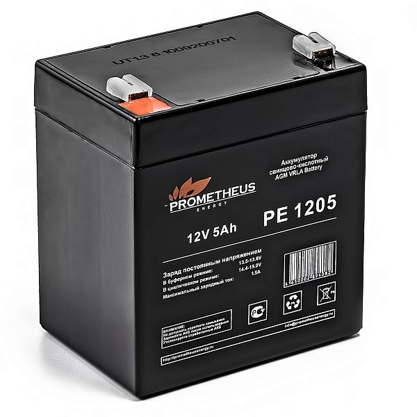 Аккумулятор 12В 5А.ч PE1205 Prometheus Energy НФ-00003153