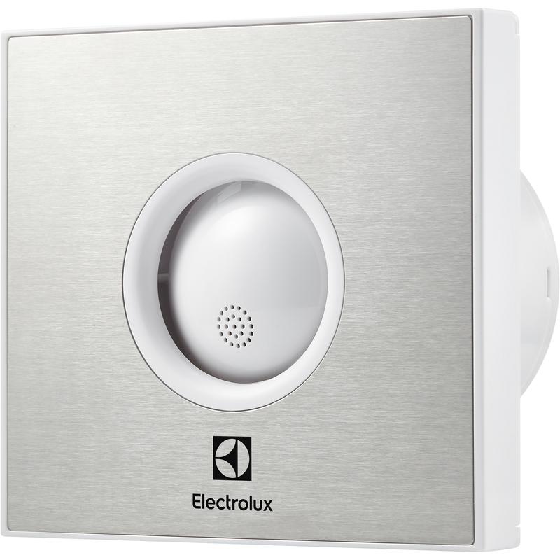 Вентилятор вытяжной серии Rainbow EAFR-100TH steel с таймером и гигростатом Electrolux НС-1127274