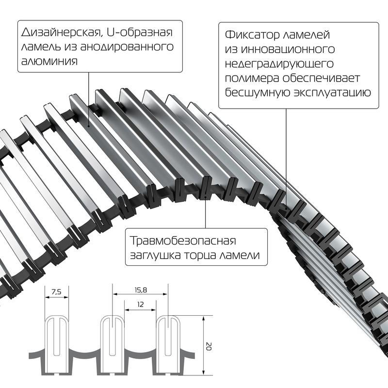 Конвектор внутрипольный ATRIUM-90/200/1200-DG-U-NA Royal Thermo НС-1430110