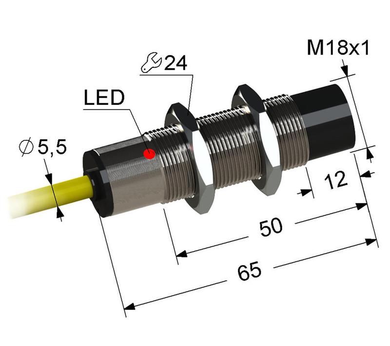 Выключатель бесконтактный PS2-18M65-12N21-K (ВБ2.18М.65.8.2.1.К) МЕГА-К A8010-80087781