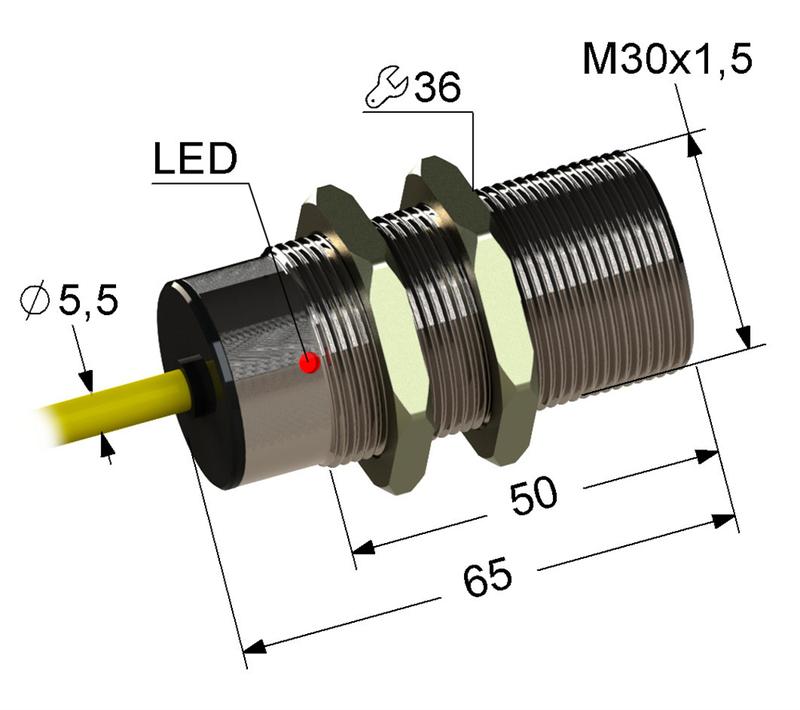 Выключатель бесконтактный PS2-30M65-10B11-K (ВБ2.30М.65.10.1.1.K) МЕГА-К A8010-80087118