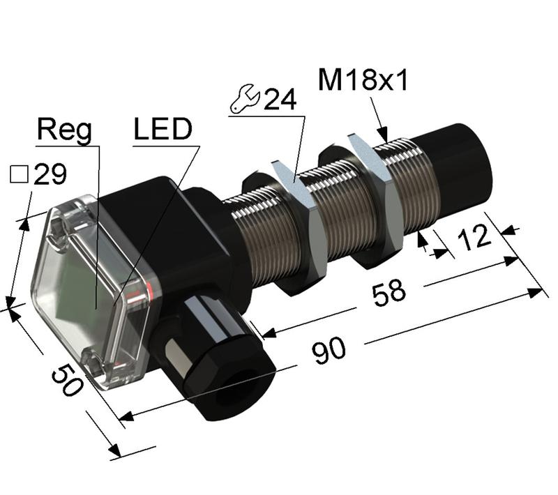 Выключатель бесконтактный PS1-18M90-15N61-B (ВБ1.18М.90.10.2.1.В) МЕГА-К A8010-T200058735
