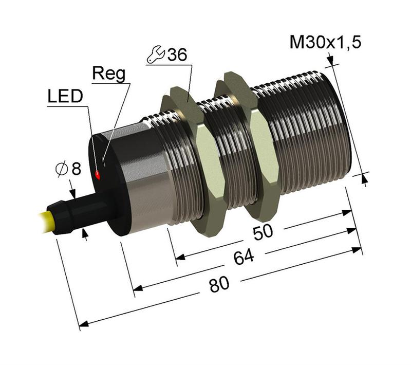 Выключатель бесконтактный PS1-30M80-10B11-Z (ВБ1.30М.80.10.1.1.Z) МЕГА-К A8010-T200054996