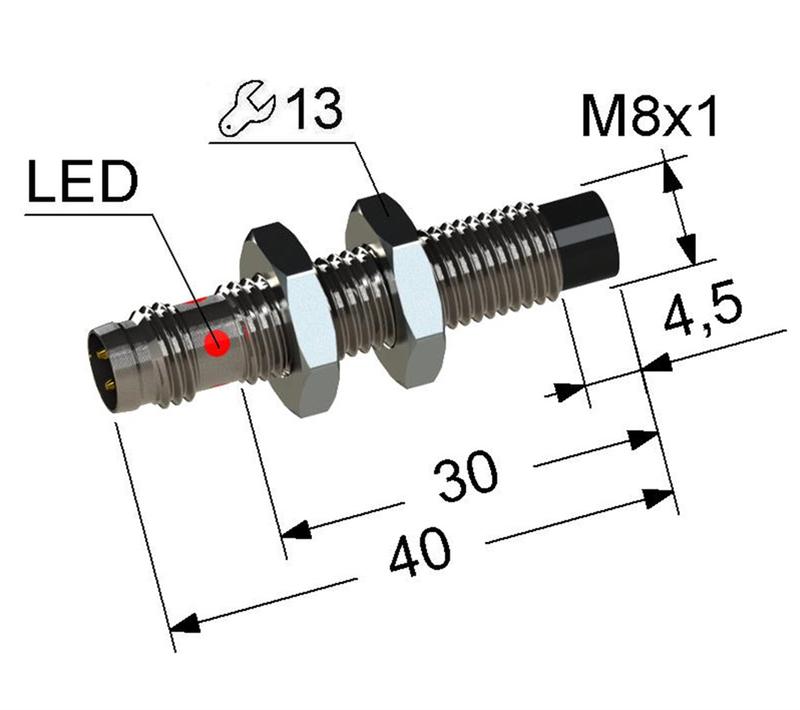 Выключатель бесконтактный PS2-08M40-5N11-C3 МЕГА-К A8010-82694512