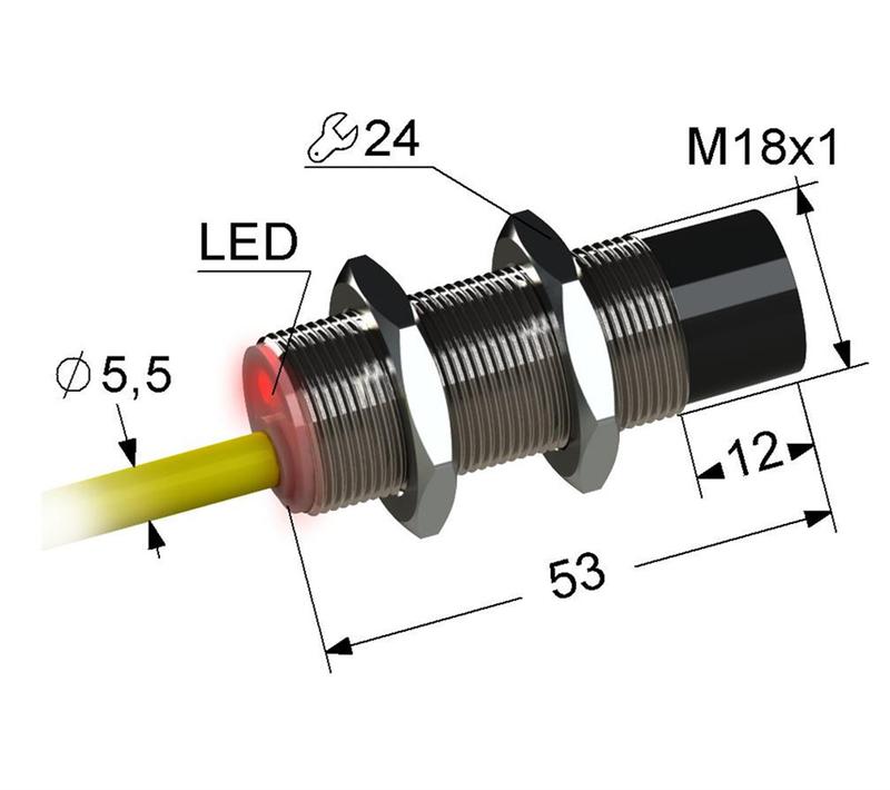 Выключатель бесконтактный PS2-18M53-12N11-K (ВБ2.18М.53.8.1.1.К) МЕГА-К A8010-80087316