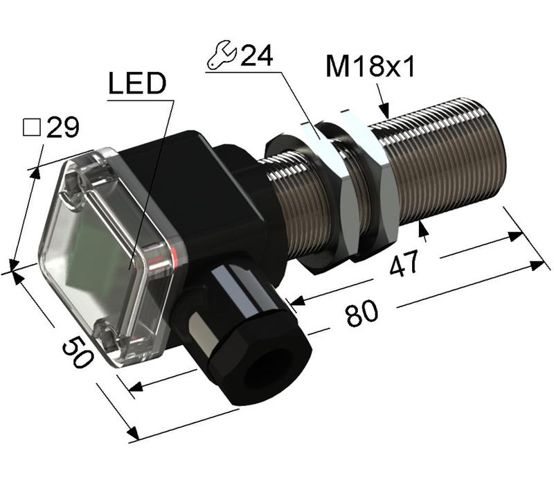 Выключатель бесконтактный PS2-18M80-8B41-B (ВБ2.18М.80.5.4.1.В) МЕГА-К A8010-79683320