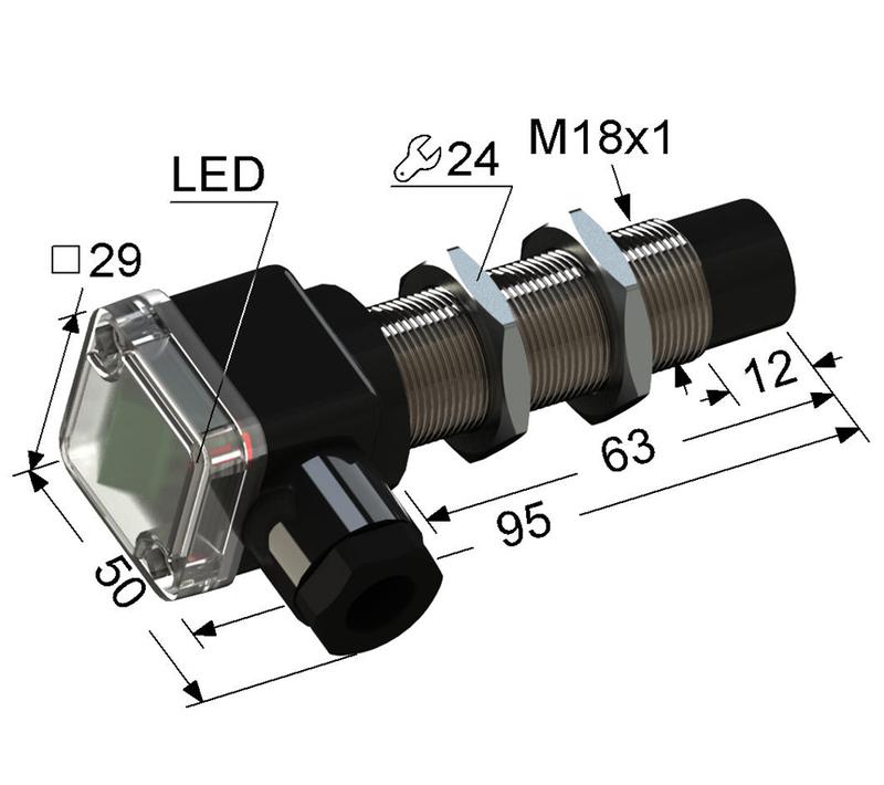 Выключатель бесконтактный PS2-18M95-8N74-B (ВБ2.18М.95.8.7.2.В ВБ2.18М.95.8.7.4.В) МЕГА-К A8010-80086418
