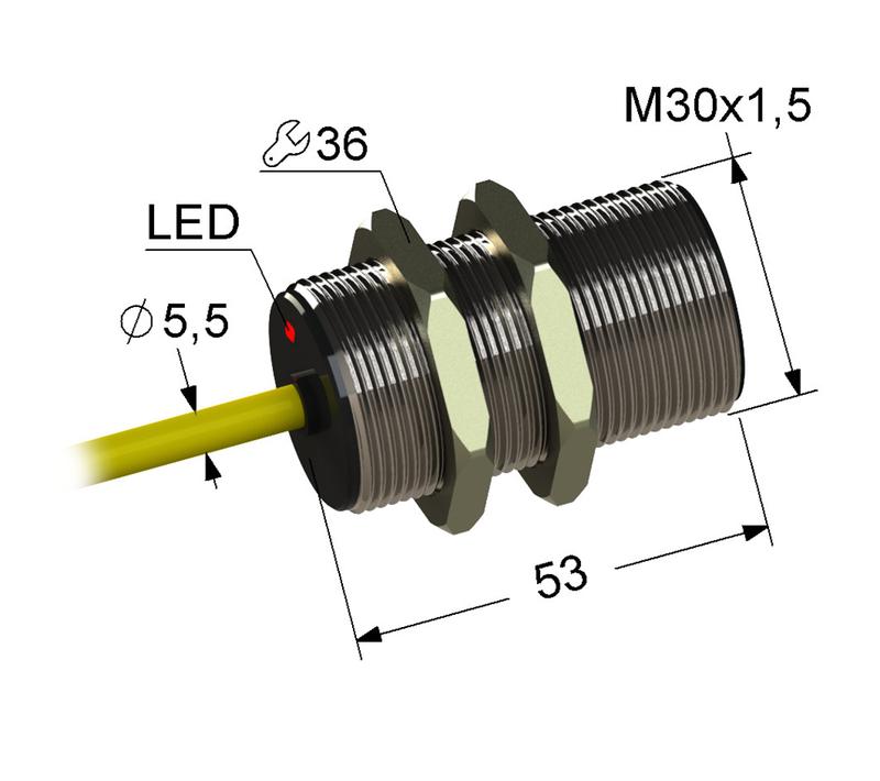 Выключатель бесконтактный PS2-30M53-10B51-K (ВБ2.30М.53.10.5.1.K) МЕГА-К A8010-02838834