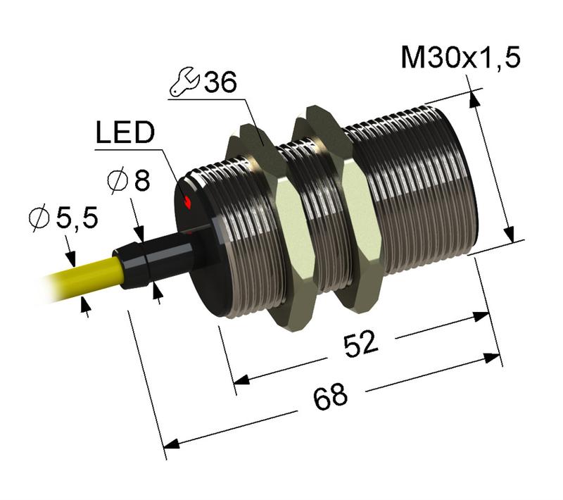 Выключатель бесконтактный PS2-30M68-10B11-Z (ВБ2.30М.68.10.1.1.Z) МЕГА-К A8010-80087033