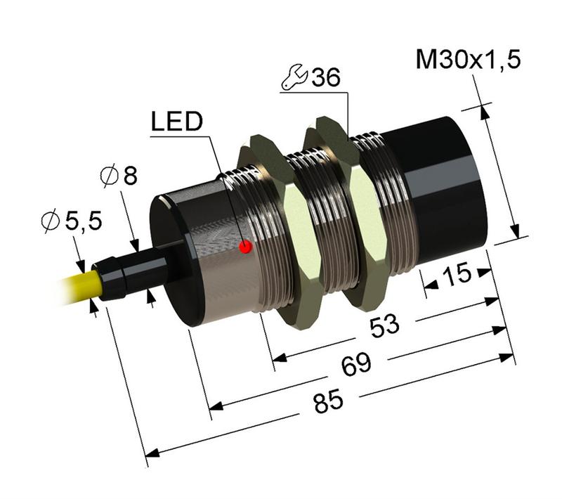 Выключатель бесконтактный PS2-30M85-15N74-Z (ВБ2.30М.85.15.7.4.Z) МЕГА-К A8010-80088184