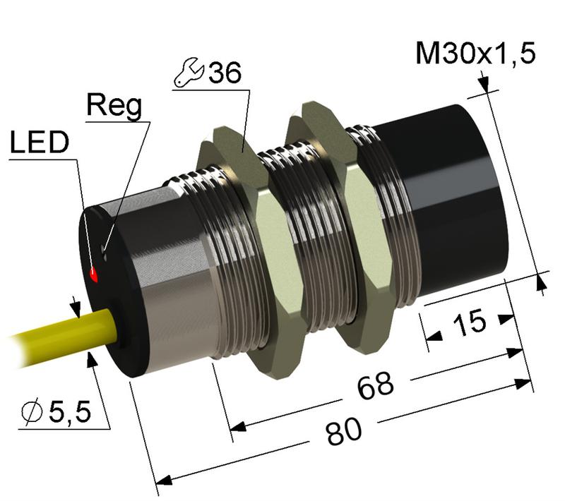 Выключатель бесконтактный PS2RT-30M80-15N74-K (ВБ2ЧТ.30М.80.15.7.4.K) МЕГА-К A8010-32100307