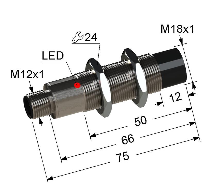 Датчик бесконтактный PS2D-18M75-8N91-C4 (ДБ2.18М.75.8.9Т.1.С4) МЕГА-К A8010-79683931