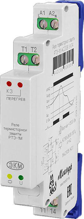Реле термисторной защиты двигателя РТЗ-1М DC24В УХЛ2 (спец.) Меандр A8302-16937343