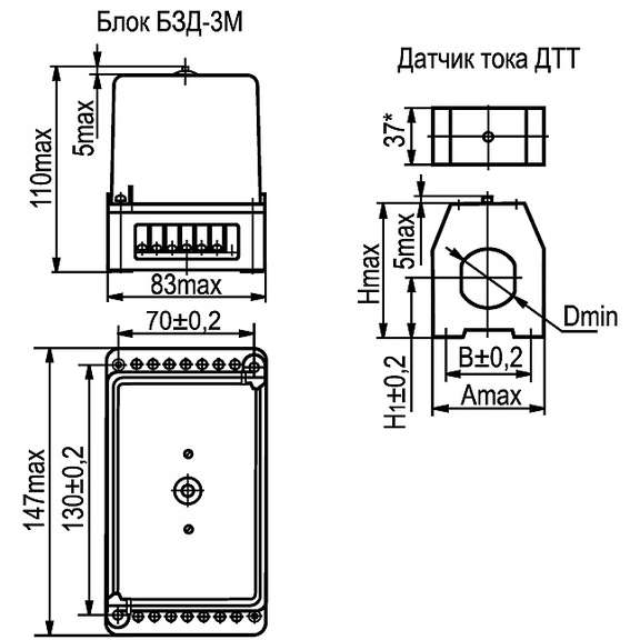 Реле защиты двиг. РЗД-3М6 (400..800А) ВНИИР A8120-80095366