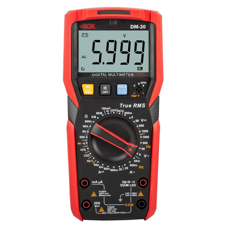 Мультиметр цифровой DM-20 RGK 776455