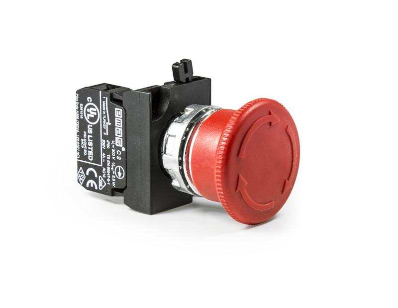 Кнопка аварийная Ф40мм (1НЗ) (CM) EMAS CM200E