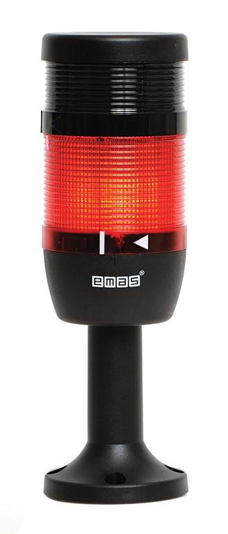 Колонна сигнальная 70мм 220В стробоскоп FLESH зуммер красн. EMAS IK71F220ZM01