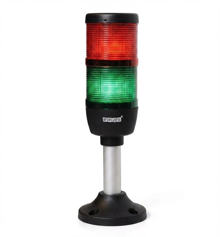 Колонна сигнальная 70мм 220В светодиод LED красн./зел. EMAS IK72L220XM02