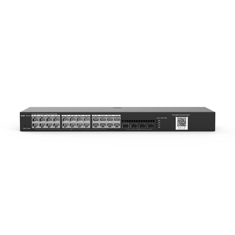 Коммутатор L2 24х1Гб/с+4хSFP метал. корпус крепления в стойку Ruijie RG-NBS3100-24GT4SFP