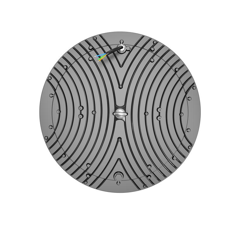 Светильник светодиодный ДСП IB 02 S 200W VW 850 BK CL 367х367х91.5мм 200Вт 5000К IP65 High Bay подве