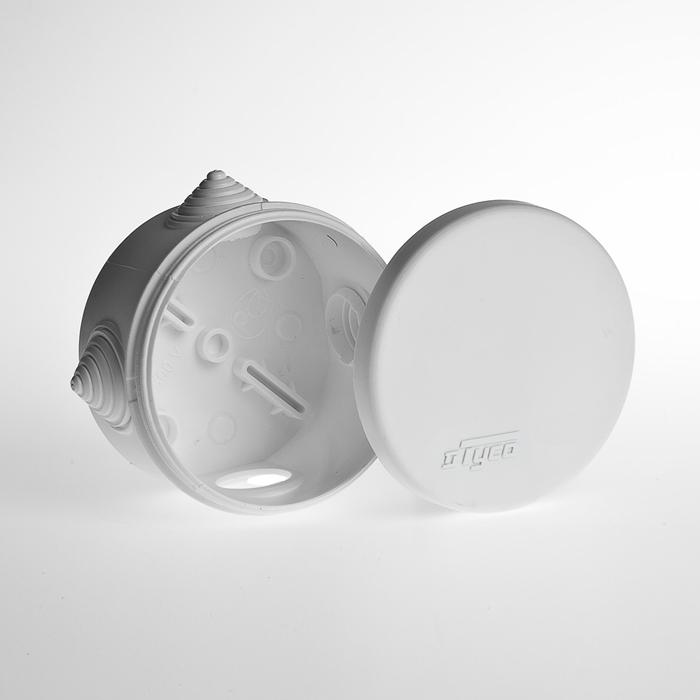 Коробка распределительная ОП 80х50мм IP55 бел. Ruvinil 67025Б
