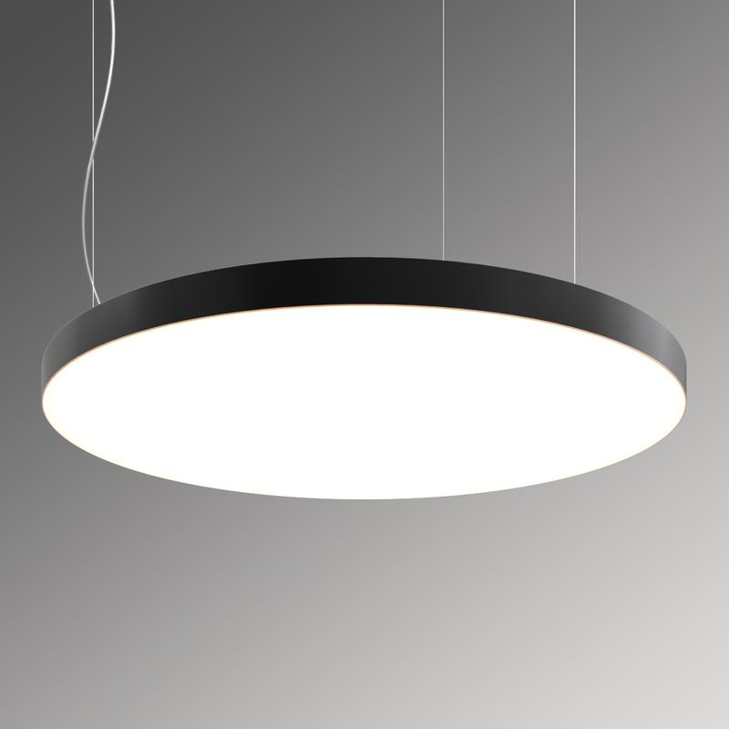Светильник светодиодный RVE-LBX-RING-SLIM-600-P 46Вт 4000К 5040лм 600х600х50мм круг тонкий накладной/подвесной трос 2м кабель силикон. 2м бел. RVElektro RVE00000719
