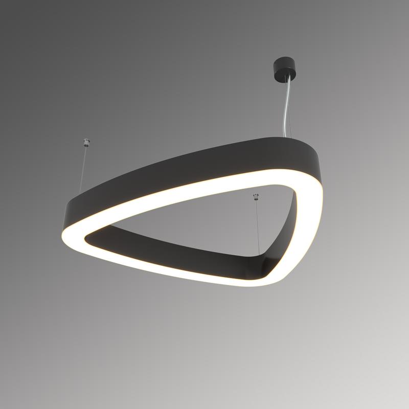 Светильник светодиодный RVE-LBX-HOLE-LITUS-800-P 61Вт 4000К 800х760х70мм подвесной шир. рассеив.=50мм бел. RVElektro RVE00000811