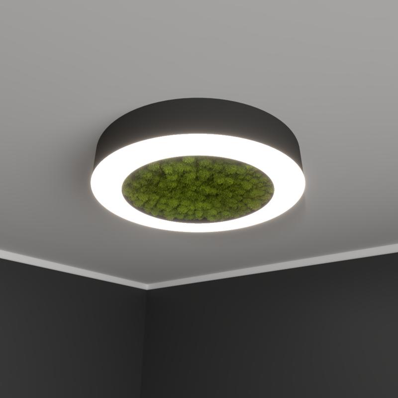 Светильник светодиодный RVE-LBX-MOSS-HOLE-RING-1400-N 114Вт 4000К 1400х1400х100мм накладной шир. рассеив.=80мм бел. RVElektro RVE00001621