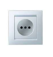Розетка 1-м СП Simon15 16А IP20 без заземл. бел. Simon 1590431-030