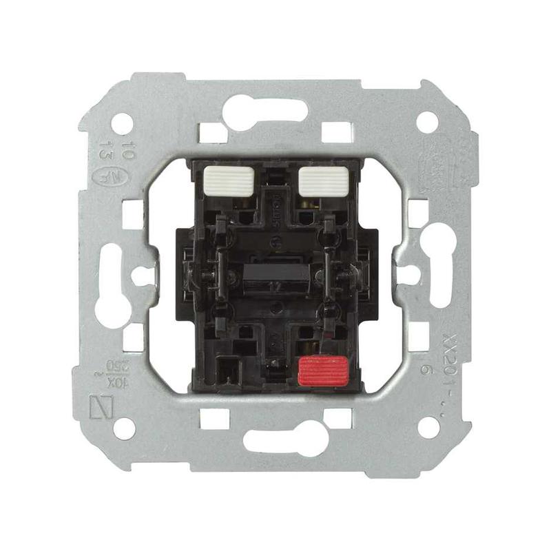 Переключатель проходной 1-кл. СП Simon 82 10А механизм Simon 75201-39