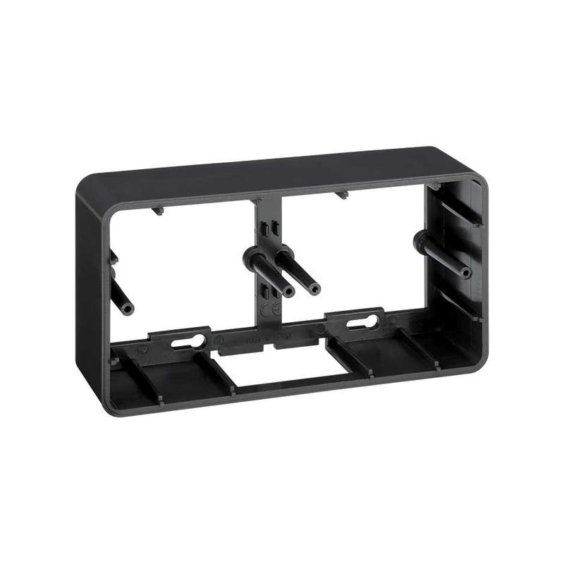 Коробка для наружн. монтажа на 2-мод. K45 графит Simon Connect R450-14