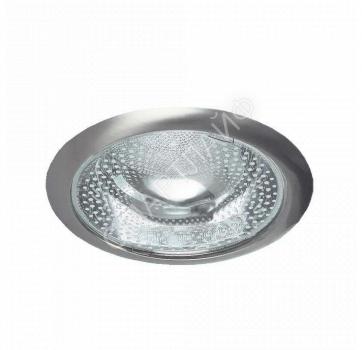 Светильник Downlight 226 03 06 2х26Вт E27 кругл. встраив. для компакт. люминисц. лампы со стеклом никель ИТАЛМАК IT8145