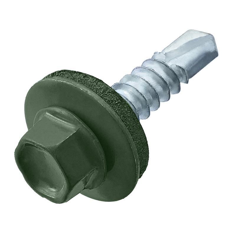 Саморез кровельный 4.8х51 RAL 6020 хром. зел. (коробка) (уп.40шт) СТРОЙМЕТИЗ 2090054