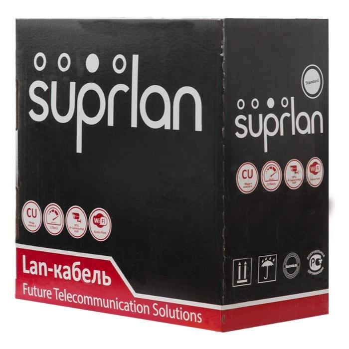Кабель витая пара U/UTP кат.5E 4х2х0.51 24AWG solid Cu LSZH нг(А)-HF In. Premium 305м (м) SUPRLAN 01
