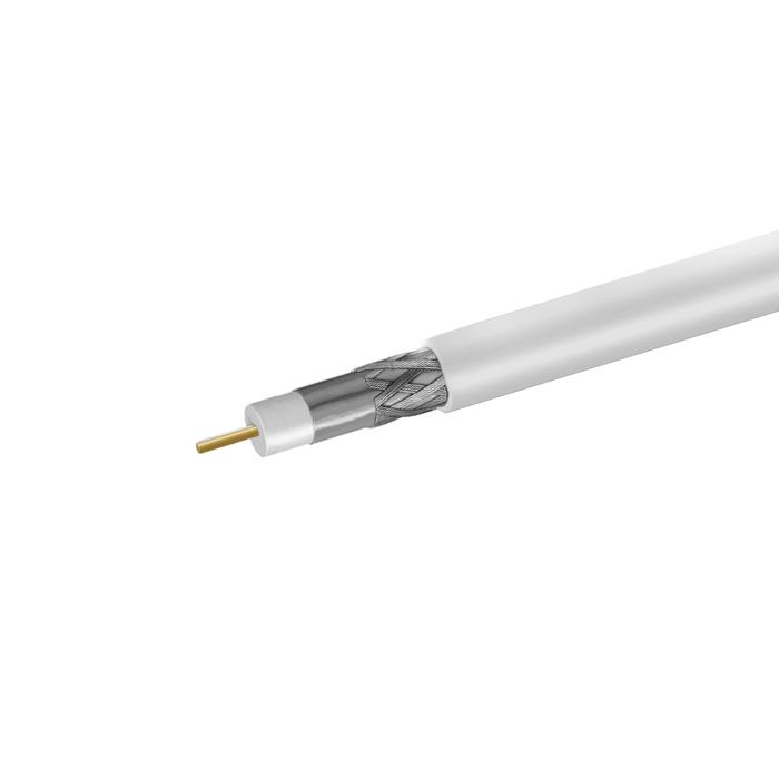 Кабель коаксиальный RG-11 CCS 1.63 (21проц.)/FPE/Al-Pet-Al Foil Unbonded/Al 96х0.12/PVC бел. (уп.305м) Net.On 111-1
