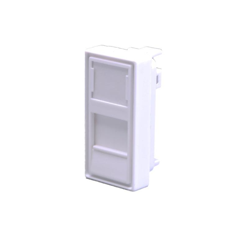 Панель лицевая 1 порта 45х225 Keystone шторка (DIY) SUPRLAN 10-0319-1