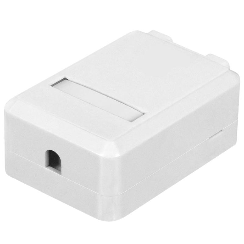 Корпус розетки для одной вставки типа Keystone Jack бел. SUPRLAN 10-0351