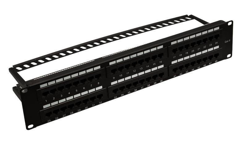 Патч-панель 19дюйм 48хRJ-45 UTP 6 2U SUPRLAN 10-0431