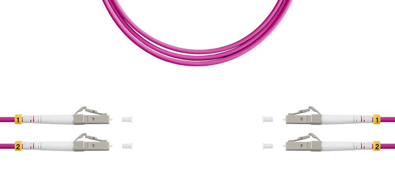 Патч-корд ВО MM(OM4) LC/UPC-LC/UPC 3.0мм duplex LSZH 5м SUPRLAN 09-12079