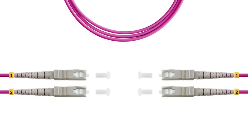 Патч-корд ВО MM(OM4) SC/UPC-SC/UPC 3.0мм duplex LSZH 3м SUPRLAN 09-12088